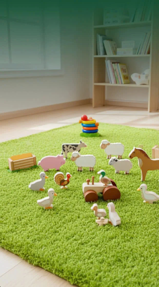 Farm Animals &amp; Tractor Set