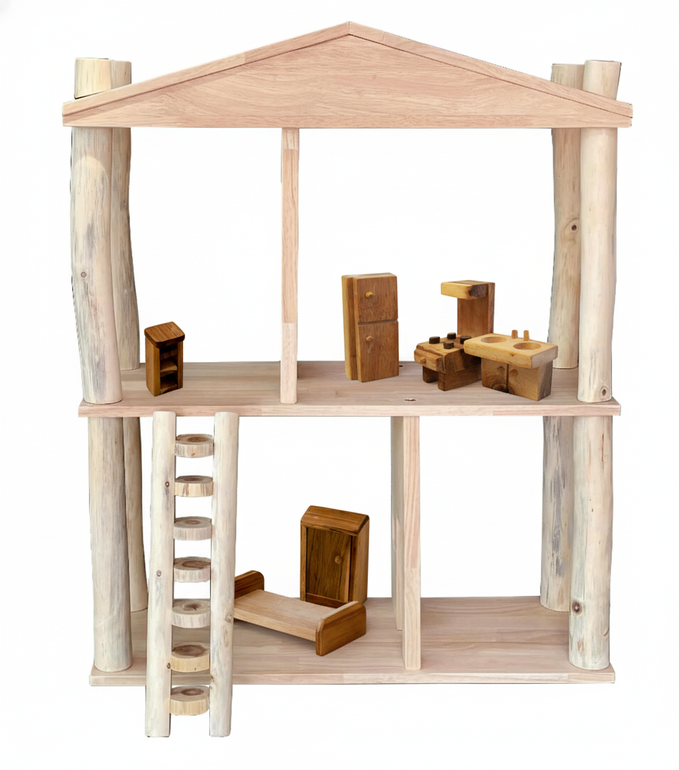 Eco Doll house + Furniture Set