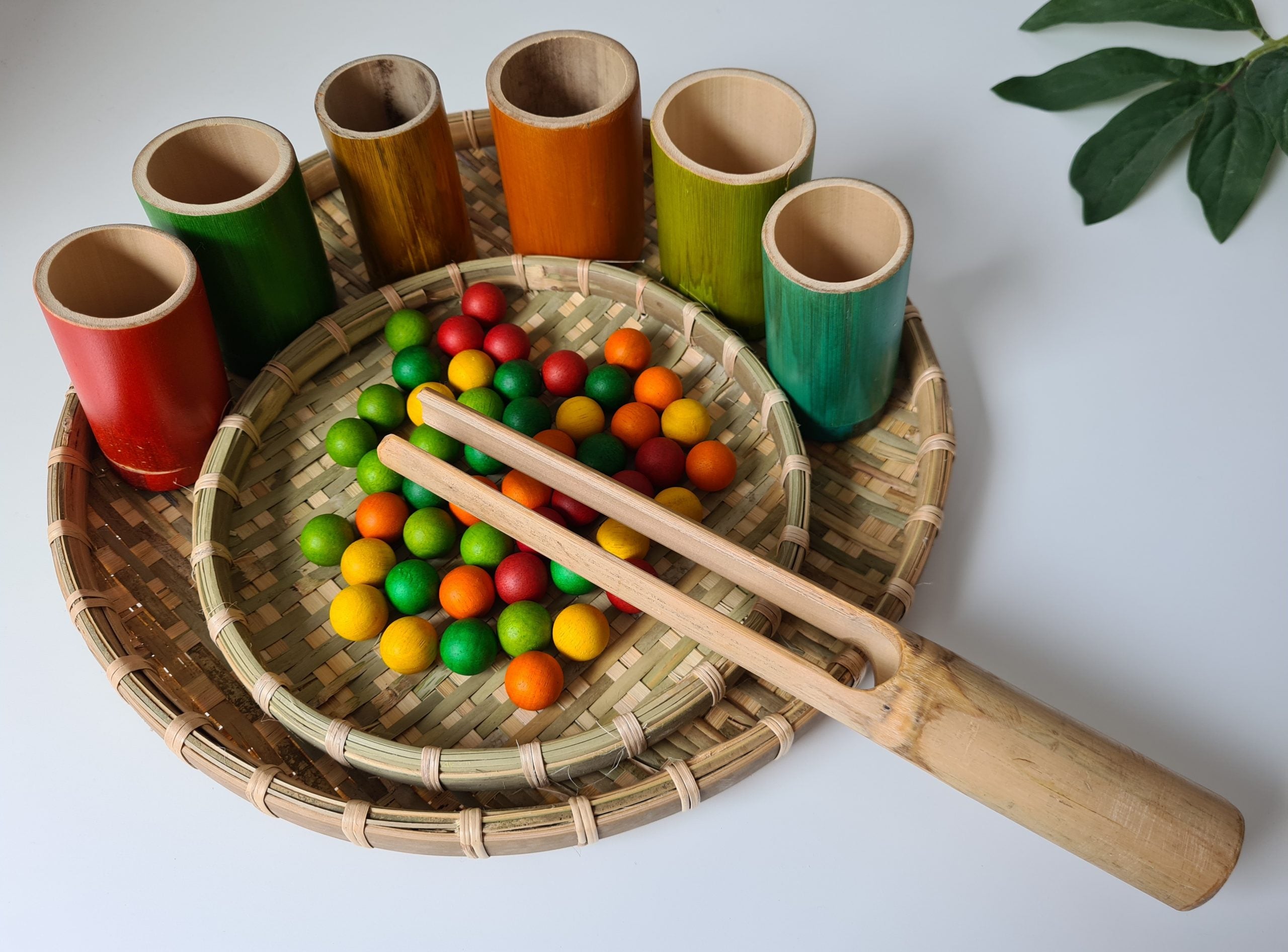 Circle Bamboo Trays