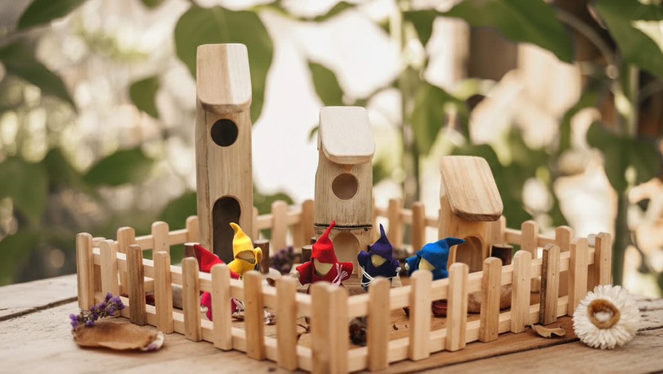Bamboo Fairy House Play Set