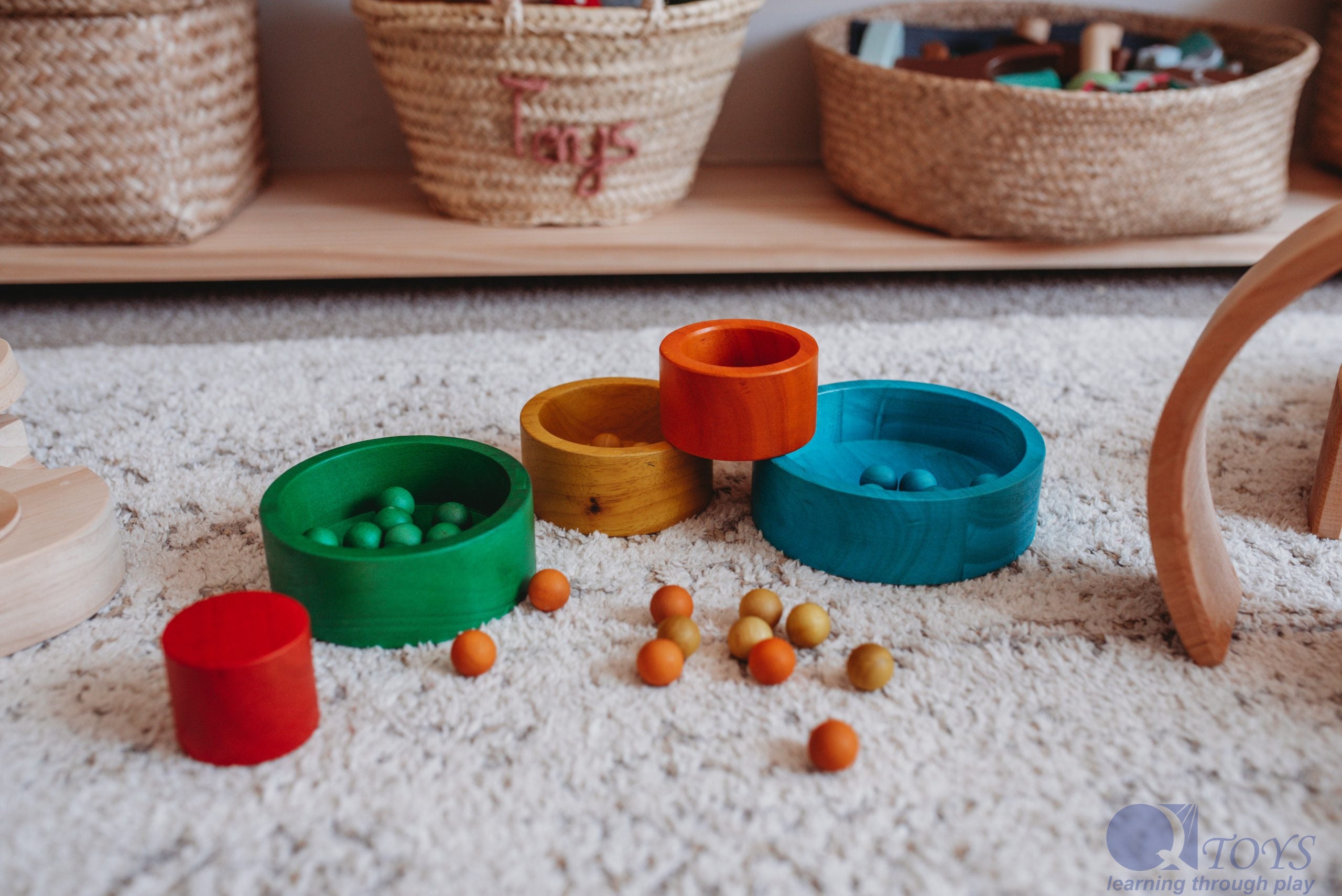 Coloured Nesting and Stacking bowls