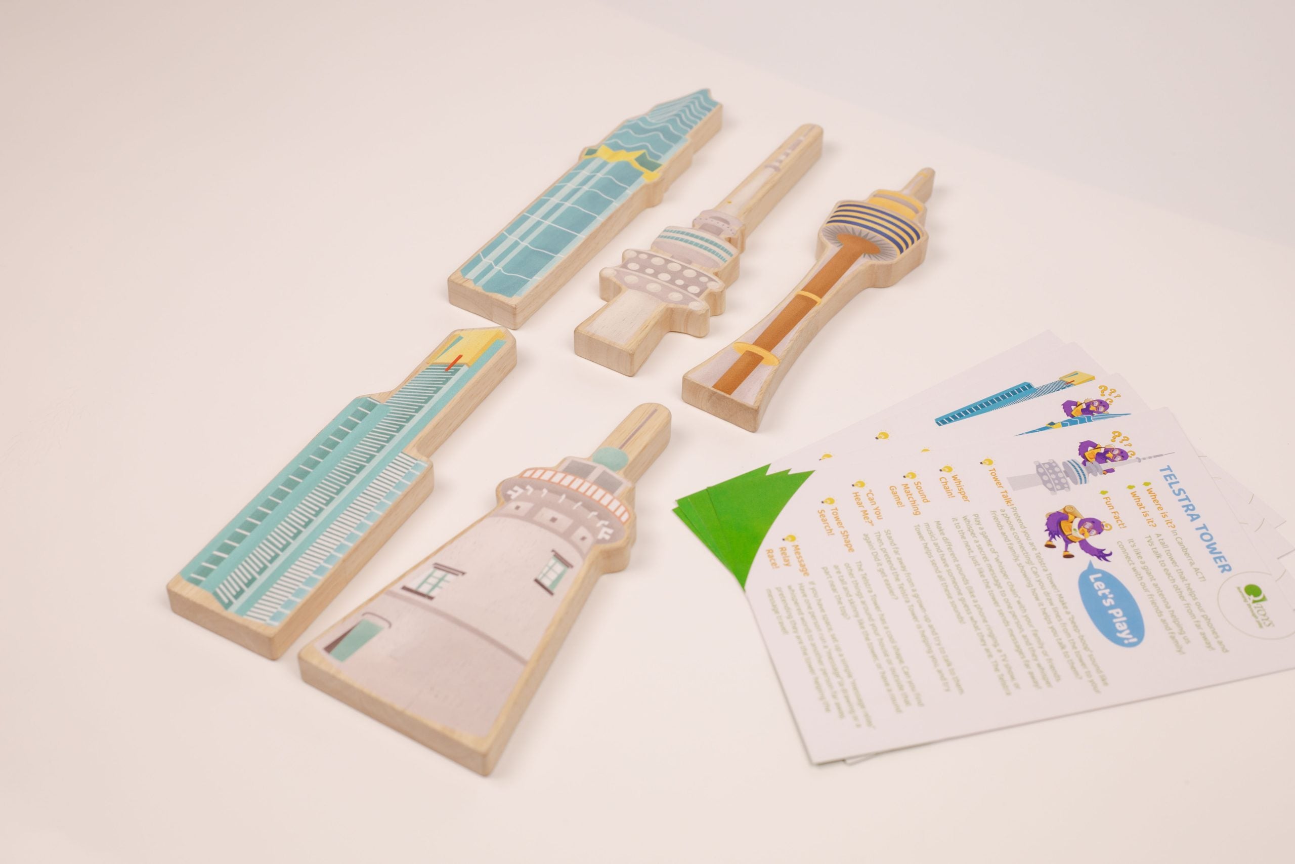 Australian Iconic buildings set of 5-With educational activity cards