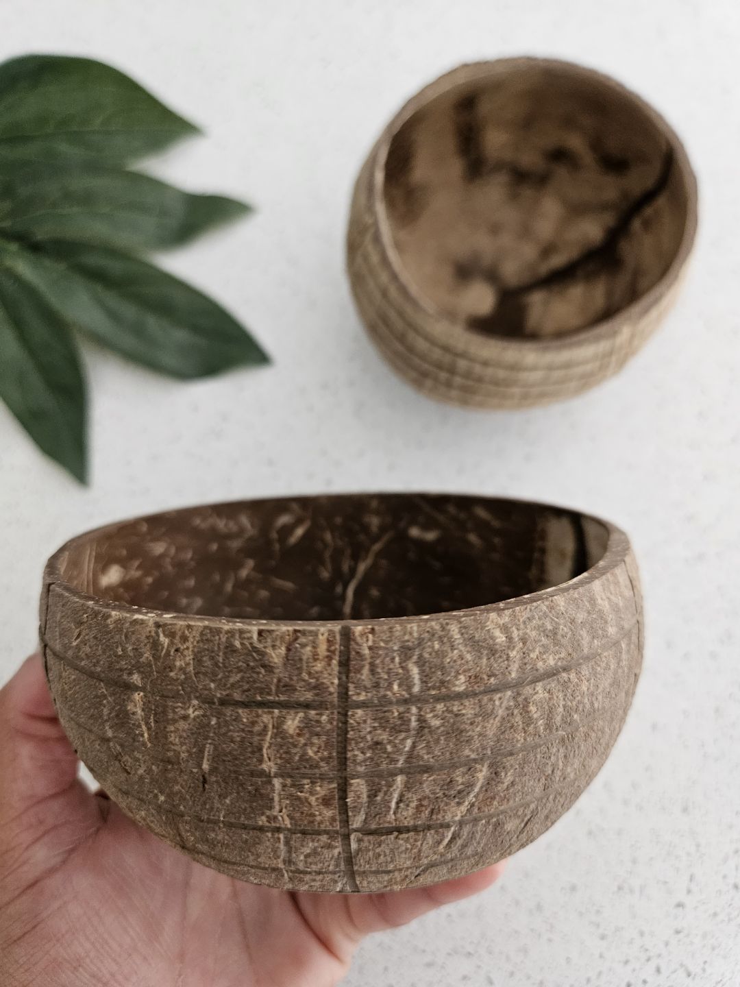 Check Pattern Coconut Bowl