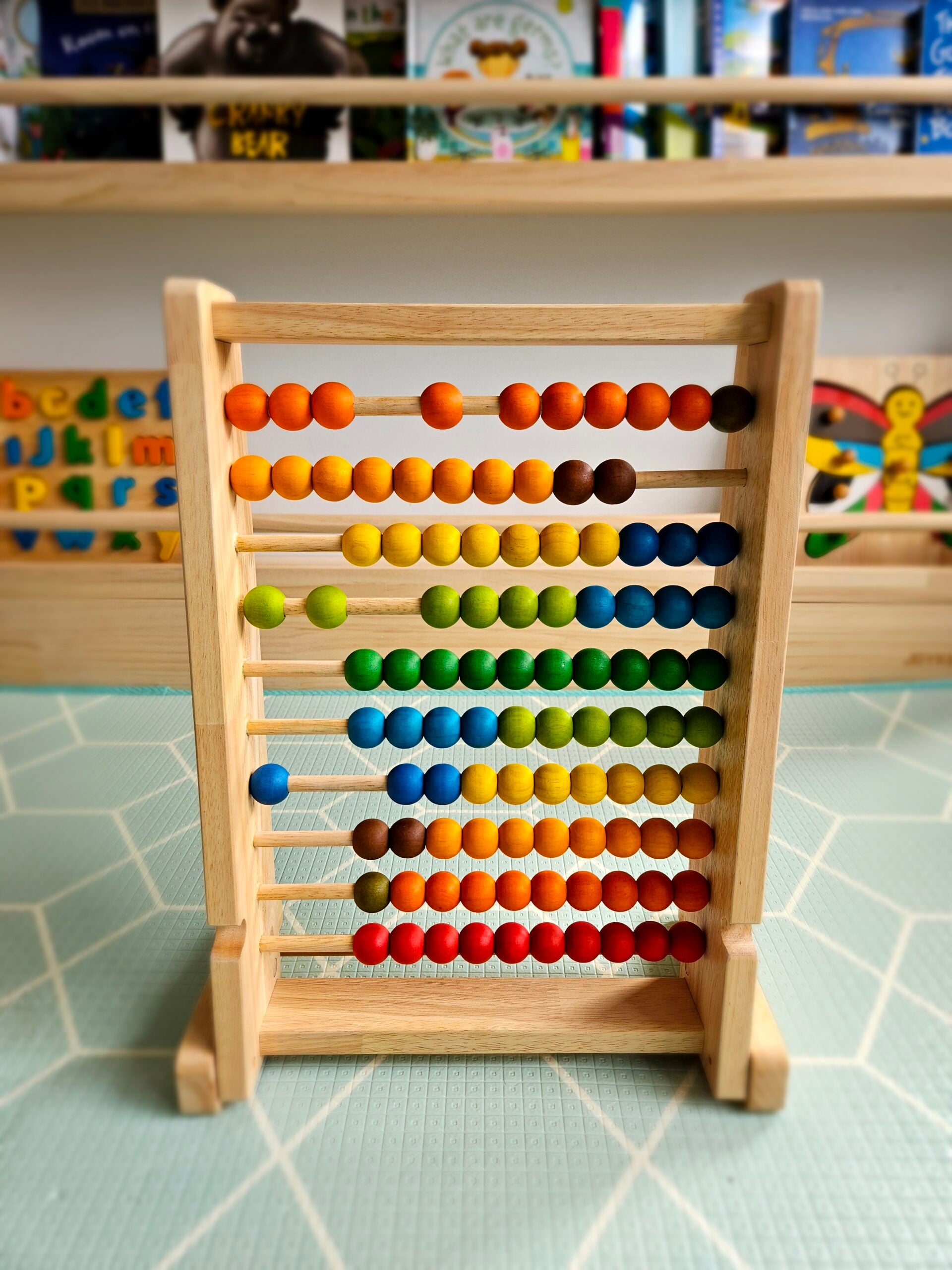 Bead counting abacus